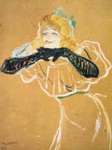 Henri  Toulouse-Lautrec Yvette Guilbert oil painting image